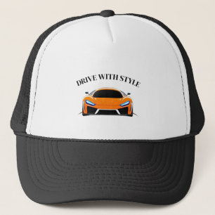 Boné Carro Esportivo Vibrante com Brilho Neon