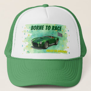 Boné Carro Festa de aniversário Verde de 10 anos