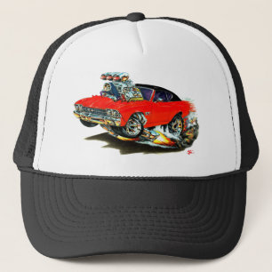 Boné Carro superior vermelho e preto de Chevelle