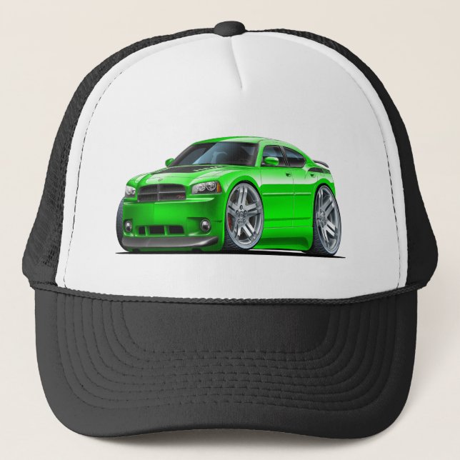 Boné Carro verde de Daytona do carregador de Dodge (Frente)
