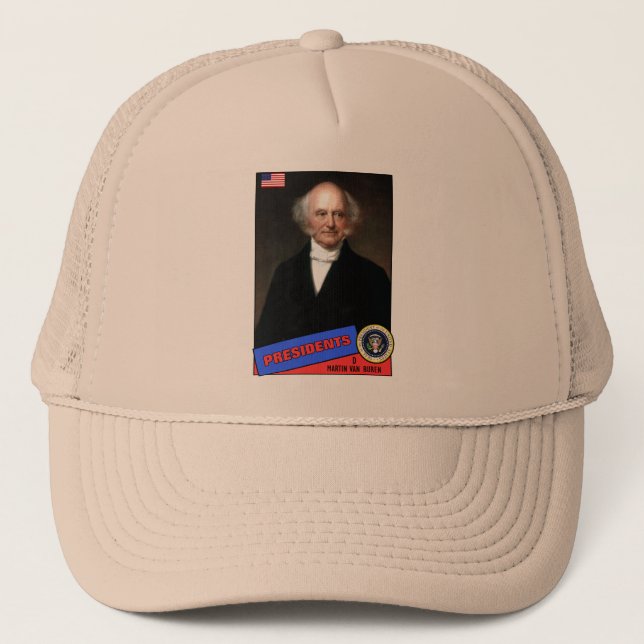 Boné Cartão de Beisebol de Martin Van Buren (Frente)