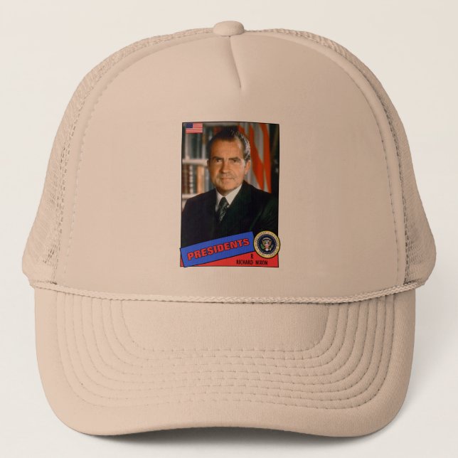 Boné Cartão de beisebol de Richard Nixon (Frente)