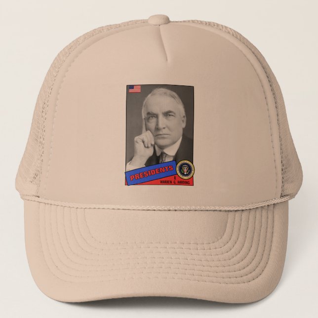 Boné Cartão de beisebol de Warren G. Harding (Frente)