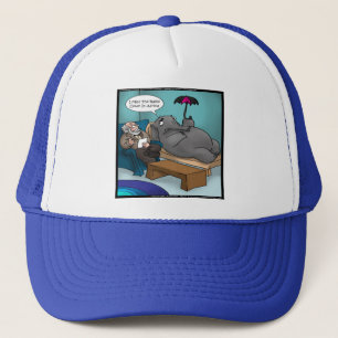 Boné Cartões de Terapia de Elefante Engraçado Camisetas