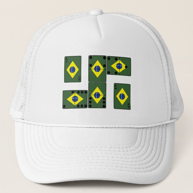 Boné Cartões e dominó do ás de Brasil (Frente)