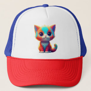 Boné Cartografia do Rainbow Coloring Kitten