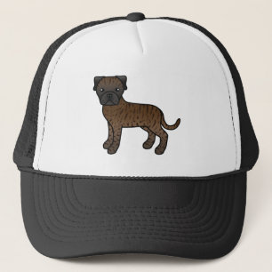 Boné Cartoon Bullmastiff Dog In Brindle Casaco