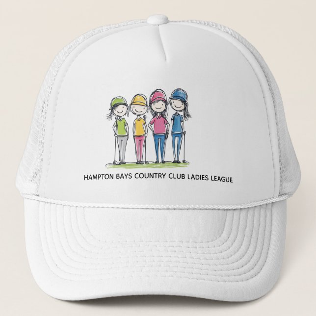 Boné Cartoon Engraçado Chapéu de Golfe - Edição para Se (Frente)