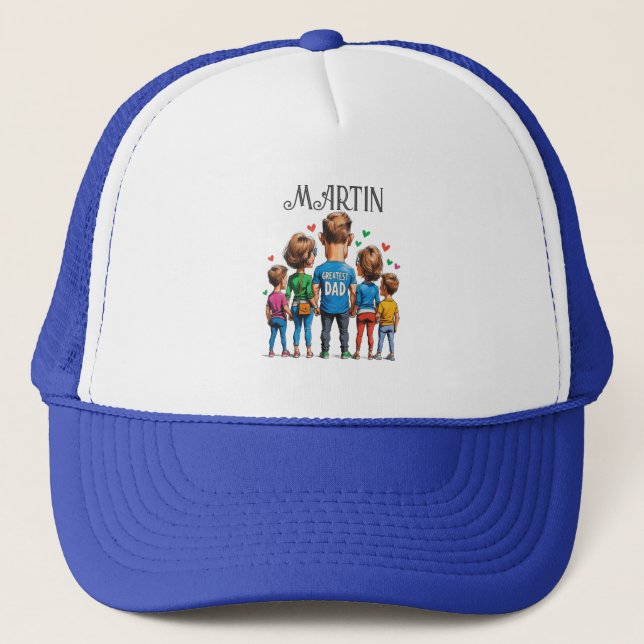 Boné Cartoon Family Back View for Padre Day (Frente)