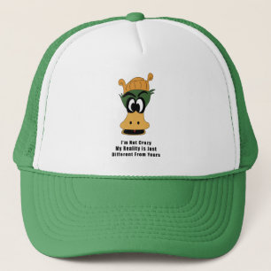 Boné Cartoon Verde Louco Pato Realidade Diferente