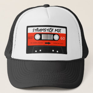 Boné Cartucho de vinheta Retro Red Vintage Mixtape