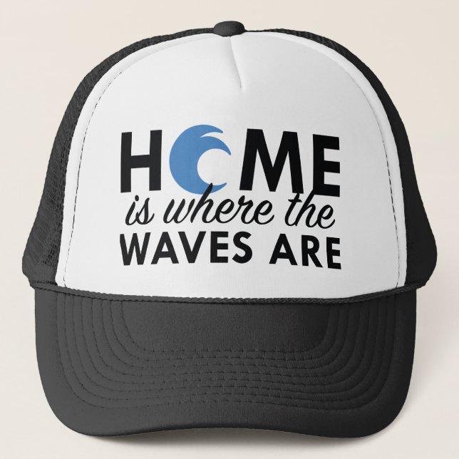 Boné Casa É Onde As Ondas Estão (Frente)