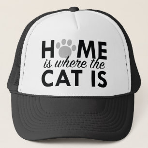 Boné Casa É Onde O Gato Está