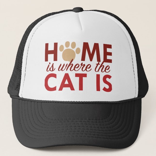 Boné Casa É Onde O Gato Está (Frente)