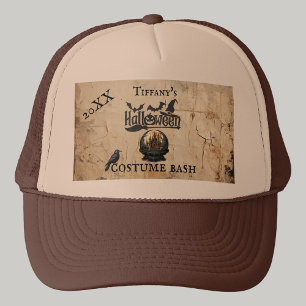 Boné Casa Gótica em Festa de Figurino de Halloween, Glo