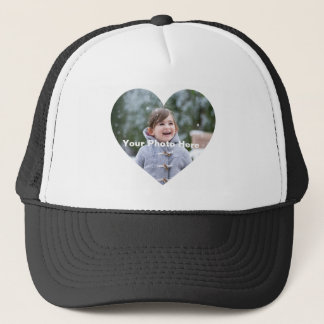 Boné Casais Foto personalizada em forma de coração