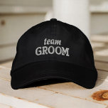 Boné Casamento com Tipografia Simples Moderna do Team G<br><div class="desc">Tipografia simples do Team Groom.</div>