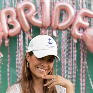 Boné Casamento de Destino de Praia de Âncora Náutica Az