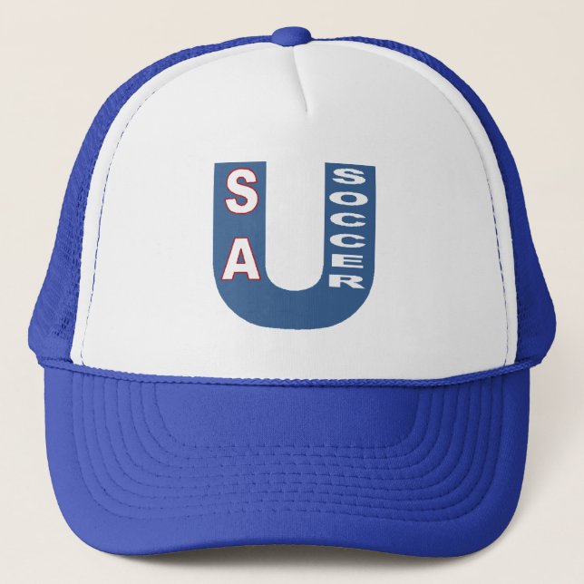 Boné Casquette Trucker blanc/real EUA SOCCER (Frente)
