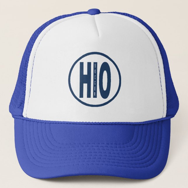 Boné Casquette trucker blanc royal OHIO SOCCER (Frente)