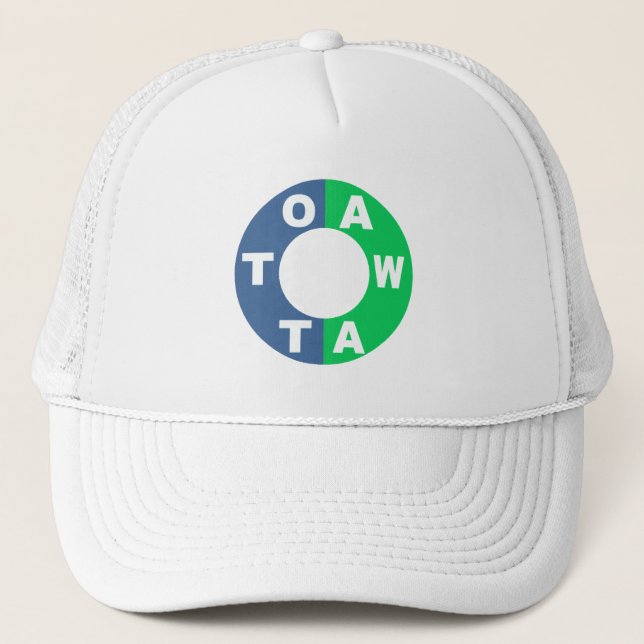 Boné casquette trucker blanche DESIGN OTTAWA (Frente)