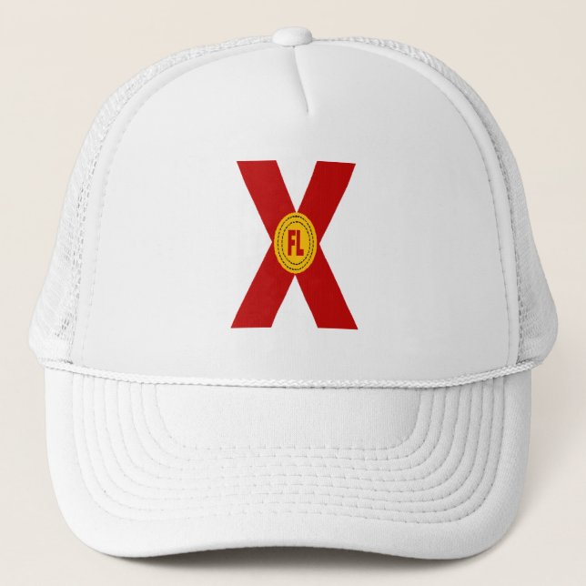 Boné Casquette Trucker blanche FLORIDA (Frente)