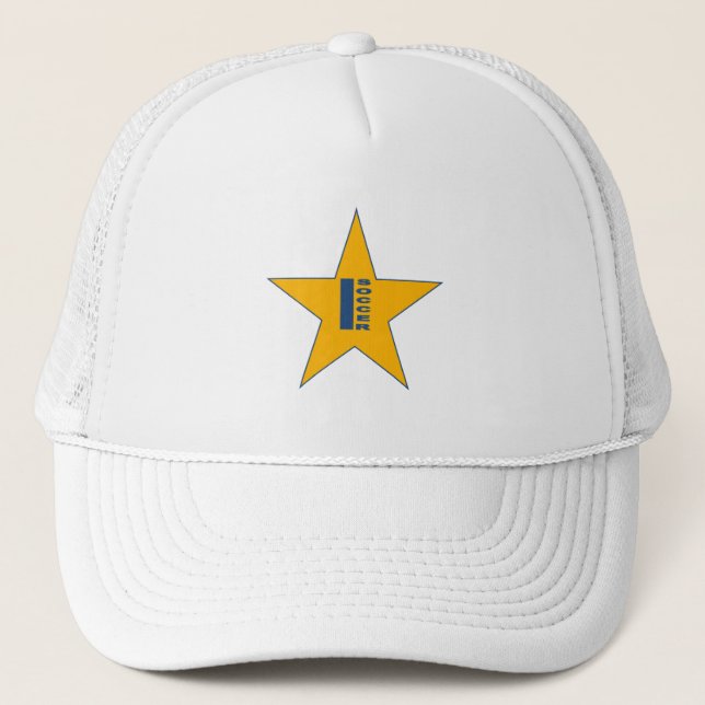 Boné Casquette Trucker blanche INDIANA SOCCER (Frente)
