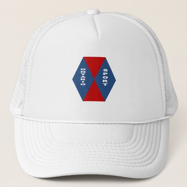 Boné Casquette Trucker blanche  ONTARIO  SPORT (Frente)