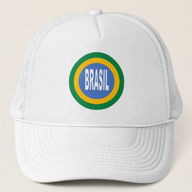 BONÉ CASQUETTE TRUCKER BRASIL (Frente)