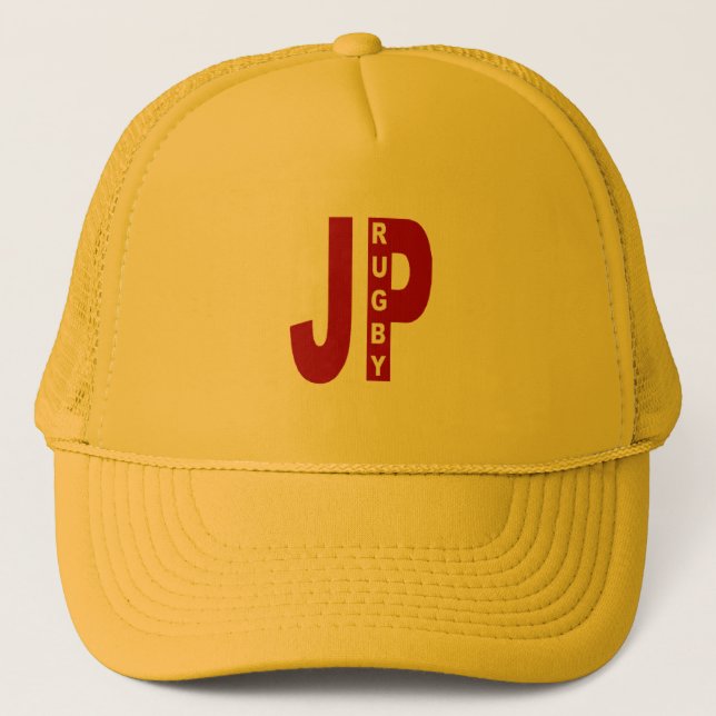 Boné Casquette Trucker jaune JAPAN  RUGBY (Frente)