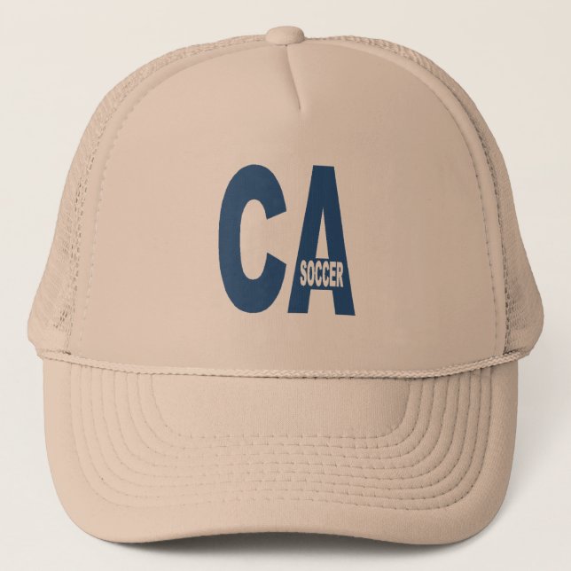 Boné Casquette Trucker kaki CALIFORNIE FOCCER (Frente)