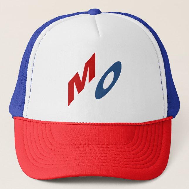 Boné casquette trucker rouge blanc bleu  MISSOURI (Frente)
