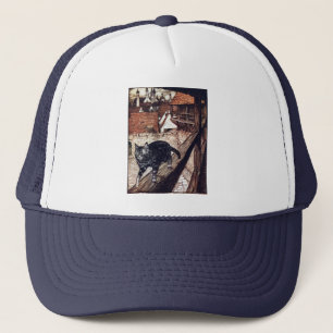 Boné Castelo Gato Rackham Ilustração