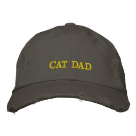 Boné Cat Dad Love Simple Style Hat Funny Cat Lover Gift