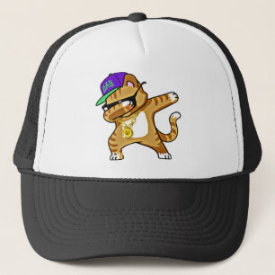 Boné Cat Kitten Dab Hoodie Trucker Hat