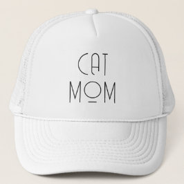 Boné Cat Mãe Boné, Na moda Tendência, Hat Minimalista