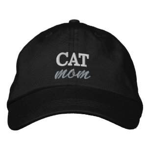 Boné Cat Mãe Bordado Boné, Trendy Cat Lover Hat