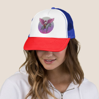 Boné Cavaleiro Rosa-Winged Hat 💖 🤠