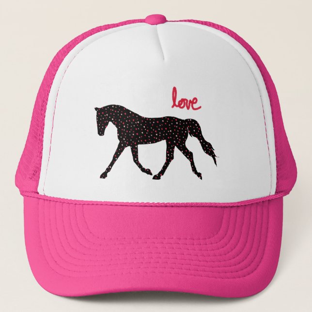 Boné Cavalo, amor e corações (Frente)
