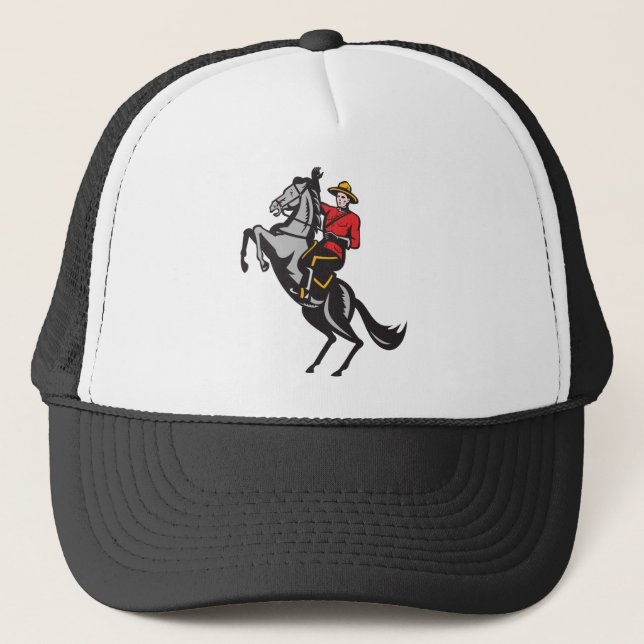 Boné Cavalo de equitação montado canadense do Mountie (Frente)