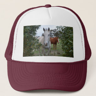 Boné Cavalos De Peekaboo Castanho E Branco,-