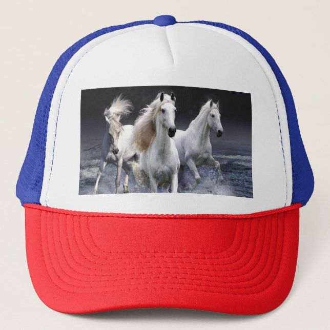 Boné Cavalos travesseiros decorativos (Frente)