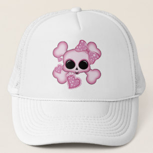 Boné Caveira Rosa Fofa