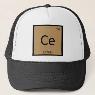 Boné Ce - Símbolo da Tabela Periódica da Química de Cer