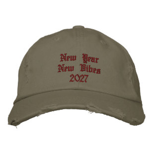 Boné Celebração Ano Novo Novas Vibrações 2027 Oliva Cla