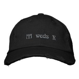 Boné Celebração de Casamento Elegante Preto M Casa com