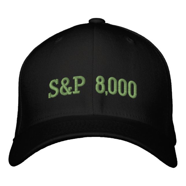 Boné Celebração do Índice de Mercado de Ações S&P 8.000 (Frente)