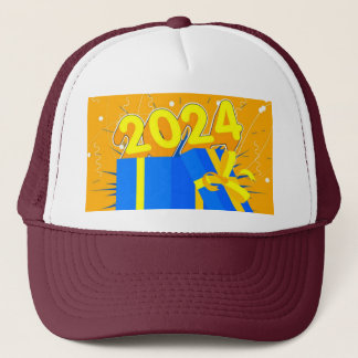 Boné Celebre o ano de 2024 com Caixa de Presente Branca