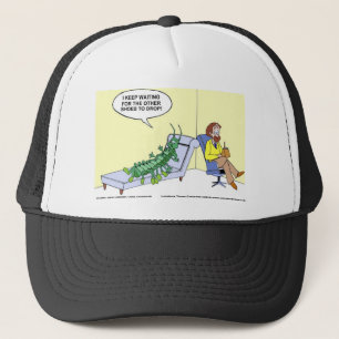 Boné Centopeia Em Terapia Engraçada Oferta Camisetas Lâ