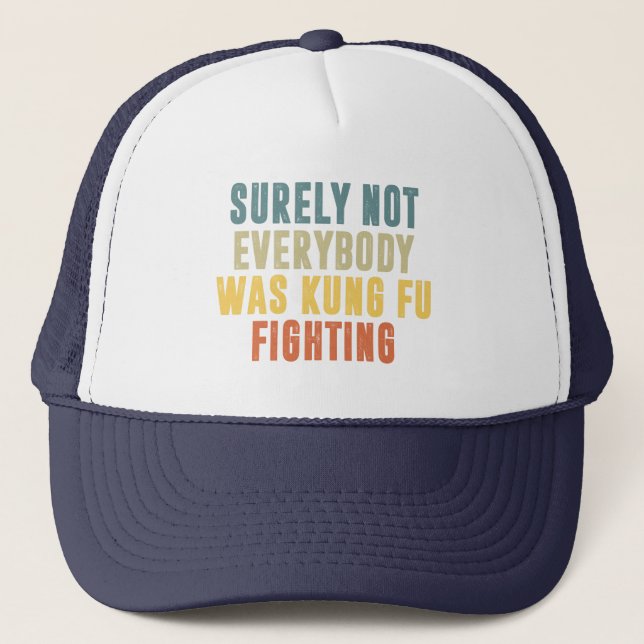 Boné Certamente Nem Todos Eram Kung Fu Combatendo Humor (Frente)